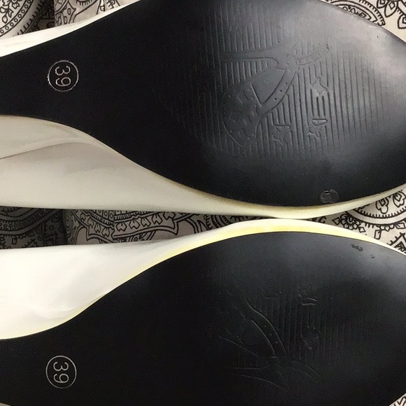 Paidian Wetlooks Patent Leather Wedge Shoe , White, gr.39 - Picture 3 of 6